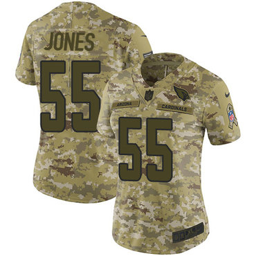 Nike Cardinals #55 Chandler Jones Camo Women's Stitched NFL Limited 2018 Salute to Service Jersey Nike Cardinals #55 Chandler Jones Camo Women's Stitched NFL Limited 2018 Salute to Service Jersey