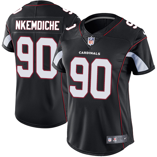 Nike Cardinals #90 Robert Nkemdiche Black Alternate Women's Stitched NFL Vapor Untouchable Limited Jersey
