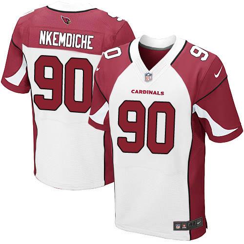 Nike Cardinals #90 Robert Nkemdiche White Men's Stitched NFL Elite Jersey Nike Cardinals #90 Robert Nkemdiche White Men's Stitched NFL Elite Jersey