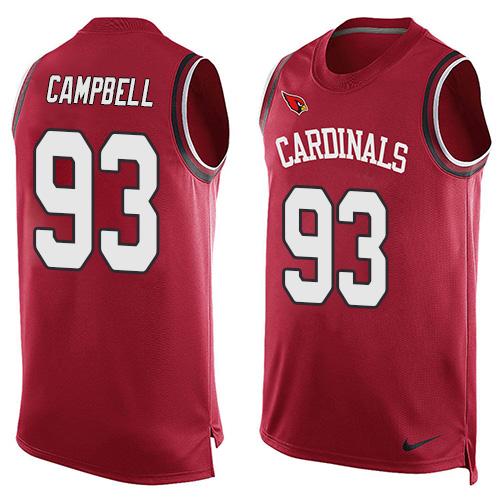 Nike Cardinals #93 Calais Campbell Red Team Color Men's Stitched NFL Limited Tank Top Jersey Nike Cardinals #93 Calais Campbell Red Team Color Men's Stitched NFL Limited Tank Top Jersey