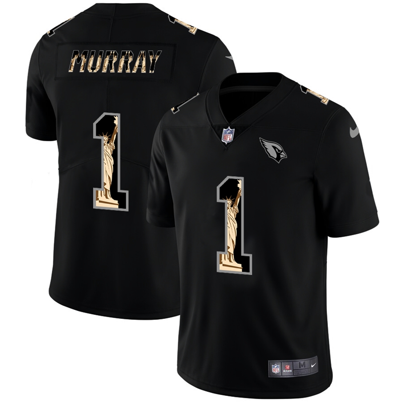 Nike Cardinals 1 Kyler Murray Black Statue Of Liberty Limited Jersey Nike Cardinals 1 Kyler Murray Black Statue Of Liberty Limited Jersey