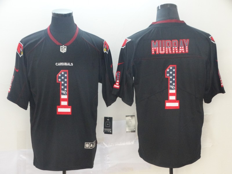 Nike Cardinals 1 Kyler Murray Black USA Flag Fashion Limited Jersey Nike Cardinals 1 Kyler Murray Black USA Flag Fashion Limited Jersey