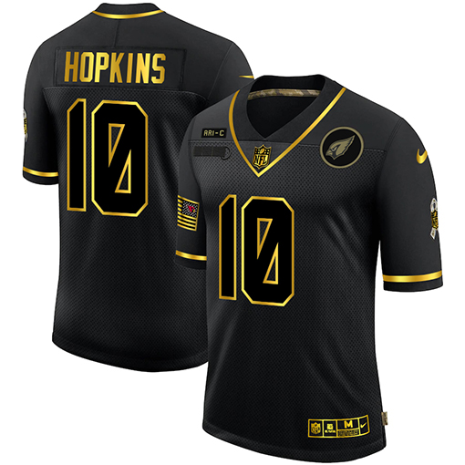 Nike Cardinals 10 DeAndre Hopkins Black Gold 2020 Salute To Service Limited Jersey Nike Cardinals 10 DeAndre Hopkins Black Gold 2020 Salute To Service Limited Jersey
