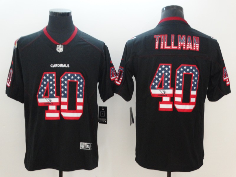 Nike Cardinals 40 Pat Tillman Black USA Flag Fashion Color Rush Limited Jersey Nike Cardinals 40 Pat Tillman Black USA Flag Fashion Color Rush Limited Jersey