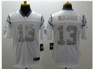 Nike Carolina Panthers #13 Kelvin Benjamin White Men''s Stitched NFL Limited Platinum Jersey Nike Carolina Panthers #13 Kelvin Benjamin White Men''s Stitched NFL Limited Platinum Jersey