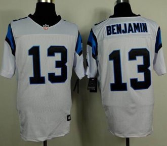 Nike Carolina Panthers #13 Kelvin Benjamin White NFL Elite Jersey