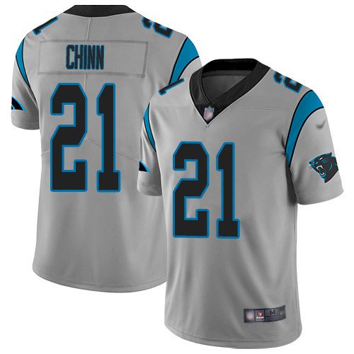 Nike Carolina Panthers #21 Jeremy Chinn Silver Men's Stitched NFL Limited Inverted Legend Jersey Nike Carolina Panthers #21 Jeremy Chinn Silver Men's Stitched NFL Limited Inverted Legend Jersey