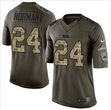 Nike Carolina Panthers #24 Josh Norman Green Men's Stitched NFL Limited Salute to Service Jersey Nike Carolina Panthers #24 Josh Norman Green Men's Stitched NFL Limited Salute to Service Jersey