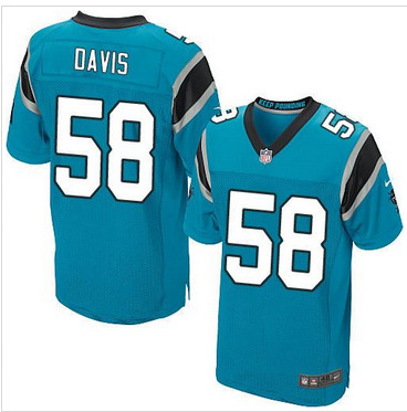 Nike Carolina Panthers #58 Thomas Davis Blue Alternate Men's Stitched NFL Elite Jersey Nike Carolina Panthers #58 Thomas Davis Blue Alternate Men's Stitched NFL Elite Jersey