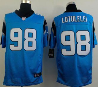 Nike Carolina Panthers #98 Star Lotulelei Blue Alternate NFL Elite Jersey