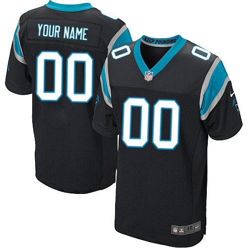 Nike Carolina Panthers Elite Black Home Men's Jersey NFL  Customized jerseys