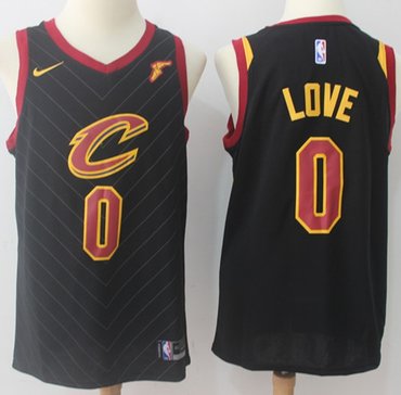 Nike Cavaliers #0 Kevin Love Black Statement Edition NBA Swingman Jersey