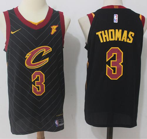 Nike Cavaliers #3 Isaiah Thomas Black Stitched NBA Swingman Jersey