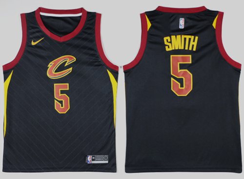 Nike Cavaliers #5 J.R. Smith Black Statement Edition NBA Swingman Jersey