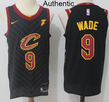 Nike Cavaliers #9 Dwyane Wade Black Statement Edition NBA Authentic Jersey