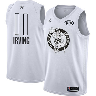 Nike Celtics #11 Kyrie Irving White Youth NBA Jordan Swingman 2018 All-Star Game Jersey Nike Celtics #11 Kyrie Irving White Youth NBA Jordan Swingman 2018 All-Star Game Jersey