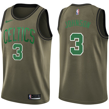 Nike Celtics #3 Dennis Johnson Green Salute to Service NBA Swingman Jersey