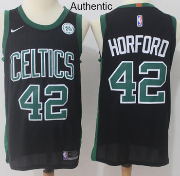 Nike Celtics #42 Al Horford Black NBA Authentic Statement Edition Jersey
