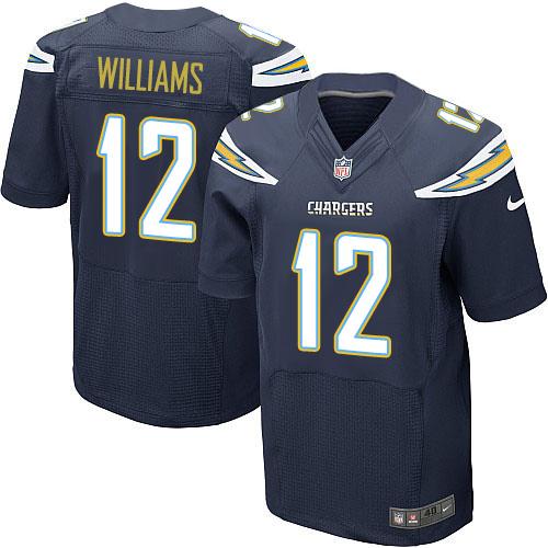 Nike Chargers #12 Mike Williams Navy Blue Team Color Men's Stitched NFL New Elite Jersey