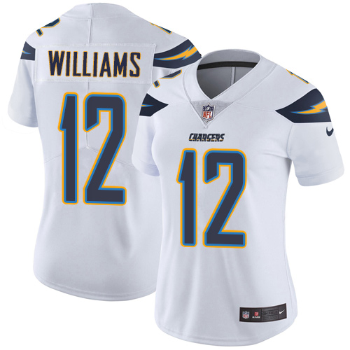 Nike Chargers #12 Mike Williams White Women's Stitched NFL Vapor Untouchable Limited Jersey