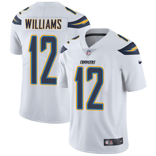 Nike Chargers #12 Mike Williams White Youth Stitched NFL Vapor Untouchable Limited Jersey