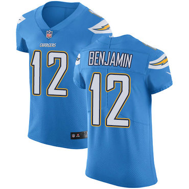 Nike Chargers #12 Travis Benjamin Electric Blue Alternate Men's Stitched NFL Vapor Untouchable Elite Jersey Nike Chargers #12 Travis Benjamin Electric Blue Alternate Men's Stitched NFL Vapor Untouchable Elite Jersey