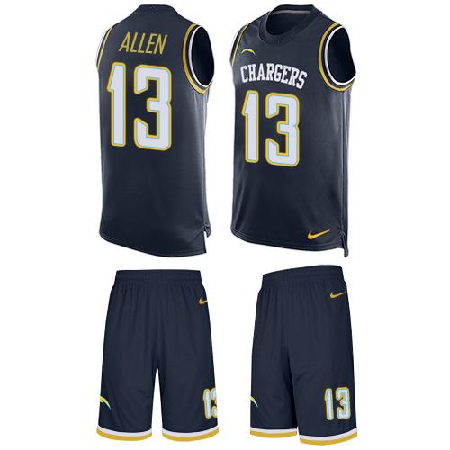 Nike Chargers #13 Keenan Allen Navy Blue Team Color Men's Stitched NFL Limited Tank Top Suit Jersey Nike Chargers #13 Keenan Allen Navy Blue Team Color Men's Stitched NFL Limited Tank Top Suit Jersey