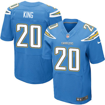 Nike Chargers #20 Desmond King Electric Blue Alternate Men's Stitched NFL New Elite Jersey