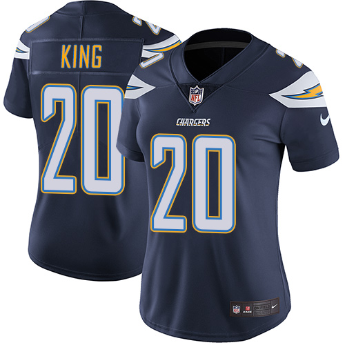 Nike Chargers #20 Desmond King Navy Blue Team Color Women's Stitched NFL Vapor Untouchable Limited Jersey