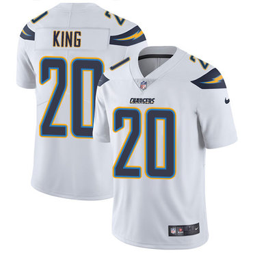 Nike Chargers #20 Desmond King White Youth Stitched NFL Vapor Untouchable Limited Jersey