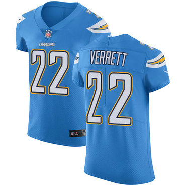 Nike Chargers #22 Jason Verrett Electric Blue Alternate Men's Stitched NFL Vapor Untouchable Elite Jersey Nike Chargers #22 Jason Verrett Electric Blue Alternate Men's Stitched NFL Vapor Untouchable Elite Jersey