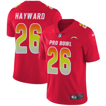 Nike Chargers #26 Casey Hayward Red Women's Stitched NFL Limited AFC 2018 Pro Bowl Jersey