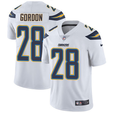 Nike Chargers #28 Melvin Gordon White Men's Stitched NFL Vapor Untouchable Limited Jersey Nike Chargers #28 Melvin Gordon White Men's Stitched NFL Vapor Untouchable Limited Jersey