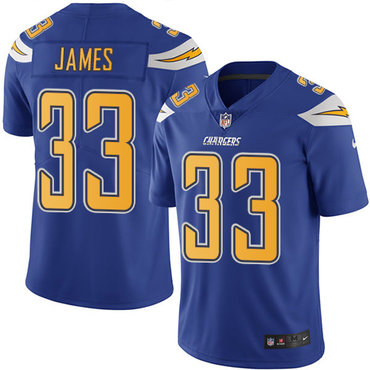 Nike Chargers #33 Derwin James Electric Blue Men's Stitched NFL Limited Rush Jersey Nike Chargers #33 Derwin James Electric Blue Men's Stitched NFL Limited Rush Jersey