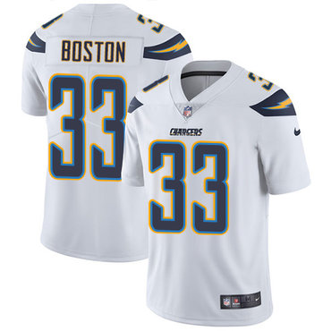 Nike Chargers #33 Tre Boston White Youth Stitched NFL Vapor Untouchable Limited Jersey