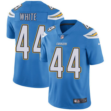 Nike Chargers #44 Kyzir White Electric Blue Alternate Men's Stitched NFL Vapor Untouchable Limited Jersey Nike Chargers #44 Kyzir White Electric Blue Alternate Men's Stitched NFL Vapor Untouchable Limited Jersey