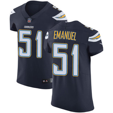 Nike Chargers #51 Kyle Emanuel Navy Blue Team Color Men's Stitched NFL Vapor Untouchable Elite Jersey Nike Chargers #51 Kyle Emanuel Navy Blue Team Color Men's Stitched NFL Vapor Untouchable Elite Jersey