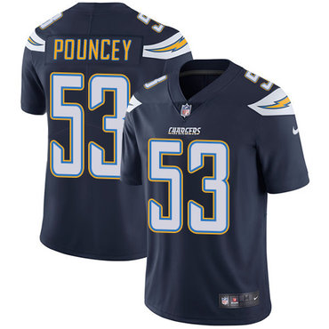 Nike Chargers #53 Mike Pouncey Navy Blue Team Color Men's Stitched NFL Vapor Untouchable Limited Jersey Nike Chargers #53 Mike Pouncey Navy Blue Team Color Men's Stitched NFL Vapor Untouchable Limited Jersey