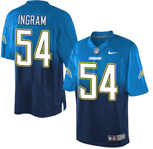 Nike Chargers #54 Melvin Ingram Electric Blue Navy Blue Men's Stitched NFL Elite Fadeaway Fashion Jersey Nike Chargers #54 Melvin Ingram Electric Blue Navy Blue Men's Stitched NFL Elite Fadeaway Fashion Jersey