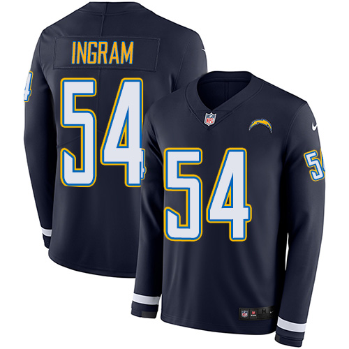 Nike Chargers #54 Melvin Ingram Navy Blue Team Color Men's Stitched NFL Limited Therma Long Sleeve Jersey Nike Chargers #54 Melvin Ingram Navy Blue Team Color Men's Stitched NFL Limited Therma Long Sleeve Jersey