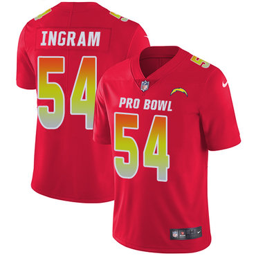 Nike Chargers #54 Melvin Ingram Red Women's Stitched NFL Limited AFC 2018 Pro Bowl Jersey