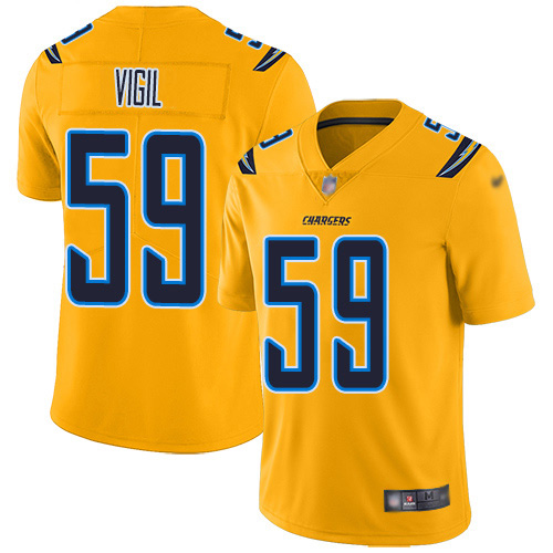 Nike Chargers #59 Nick Vigil Gold Men's Stitched NFL Limited Inverted Legend Jersey Nike Chargers #59 Nick Vigil Gold Men's Stitched NFL Limited Inverted Legend Jersey