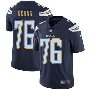 Nike Chargers #76 Russell Okung Navy Blue Team Color Men's Stitched NFL Vapor Untouchable Limited Jersey Nike Chargers #76 Russell Okung Navy Blue Team Color Men's Stitched NFL Vapor Untouchable Limited Jersey