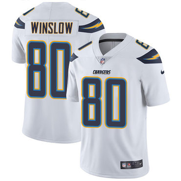 Nike Chargers #80 Kellen Winslow White Men's Stitched NFL Vapor Untouchable Limited Jersey Nike Chargers #80 Kellen Winslow White Men's Stitched NFL Vapor Untouchable Limited Jersey