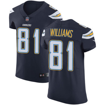 Nike Chargers #81 Mike Williams Navy Blue Team Color Men's Stitched NFL Vapor Untouchable Elite Jersey Nike Chargers #81 Mike Williams Navy Blue Team Color Men's Stitched NFL Vapor Untouchable Elite Jersey
