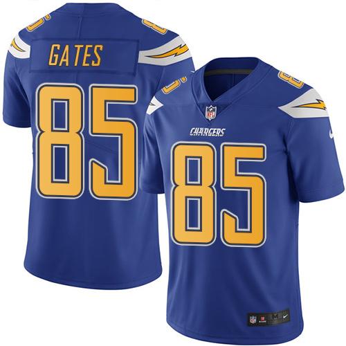 Nike Chargers #85 Antonio Gates Electric Blue Men's Stitched NFL Limited Rush Jersey Nike Chargers #85 Antonio Gates Electric Blue Men's Stitched NFL Limited Rush Jersey