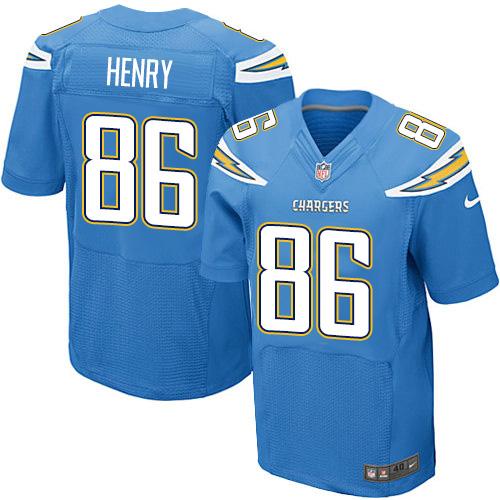 Nike Chargers #86 Hunter Henry Electric Blue Alternate Men's Stitched NFL New Elite Jersey Nike Chargers #86 Hunter Henry Electric Blue Alternate Men's Stitched NFL New Elite Jersey