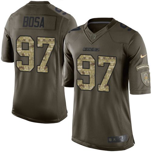 Nike Chargers #97 Joey Bosa Green Men's Stitched NFL Limited Salute to Service Jersey Nike Chargers #97 Joey Bosa Green Men's Stitched NFL Limited Salute to Service Jersey