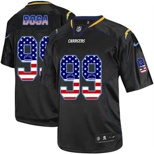 Nike Chargers #99 Joey Bosa Black Men's Stitched NFL Elite USA Flag Fashion Jersey Nike Chargers #99 Joey Bosa Black Men's Stitched NFL Elite USA Flag Fashion Jersey