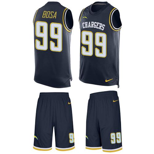 Nike Chargers #99 Joey Bosa Navy Blue Team Color Men's Stitched NFL Limited Tank Top Suit Jersey Nike Chargers #99 Joey Bosa Navy Blue Team Color Men's Stitched NFL Limited Tank Top Suit Jersey